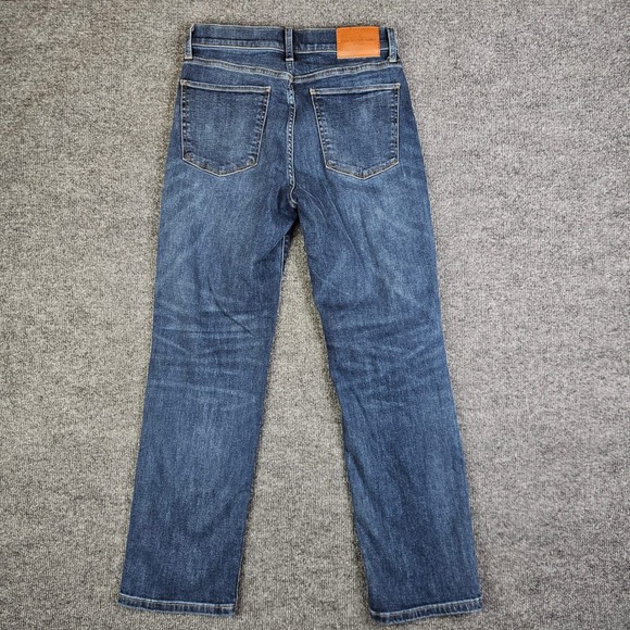Lucky Brand Zoe High Rise Straight Jeans Women's 10 /30R Dark Wash Stretch Blue - Picture 9 of 9